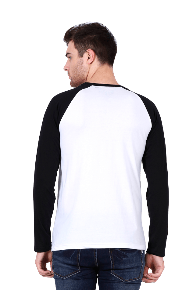 Full Sleeve White Black Raglan believe in yourself