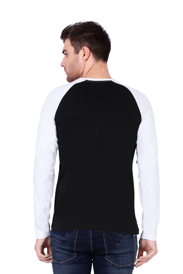 Full Sleeve White Black Raglan believe in yourself