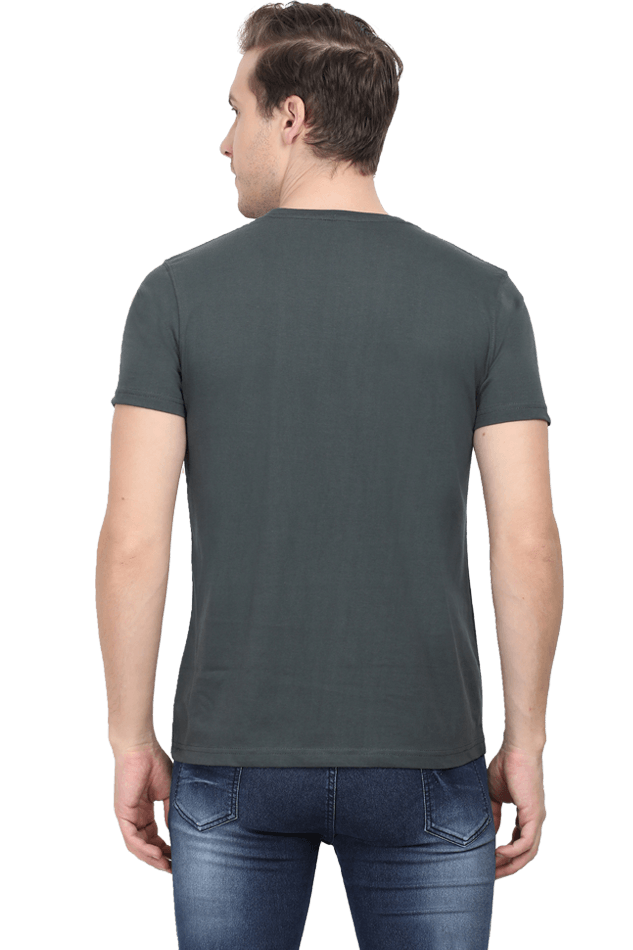 Answerable to myself round neck half sleeves classic tshirts