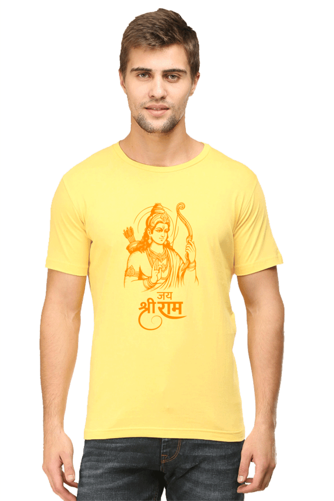 Mens t-shirt roundneck halfsleeves ramji