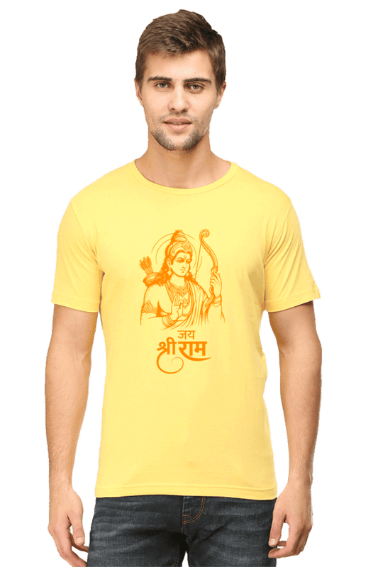 Mens t-shirt roundneck halfsleeves ramji