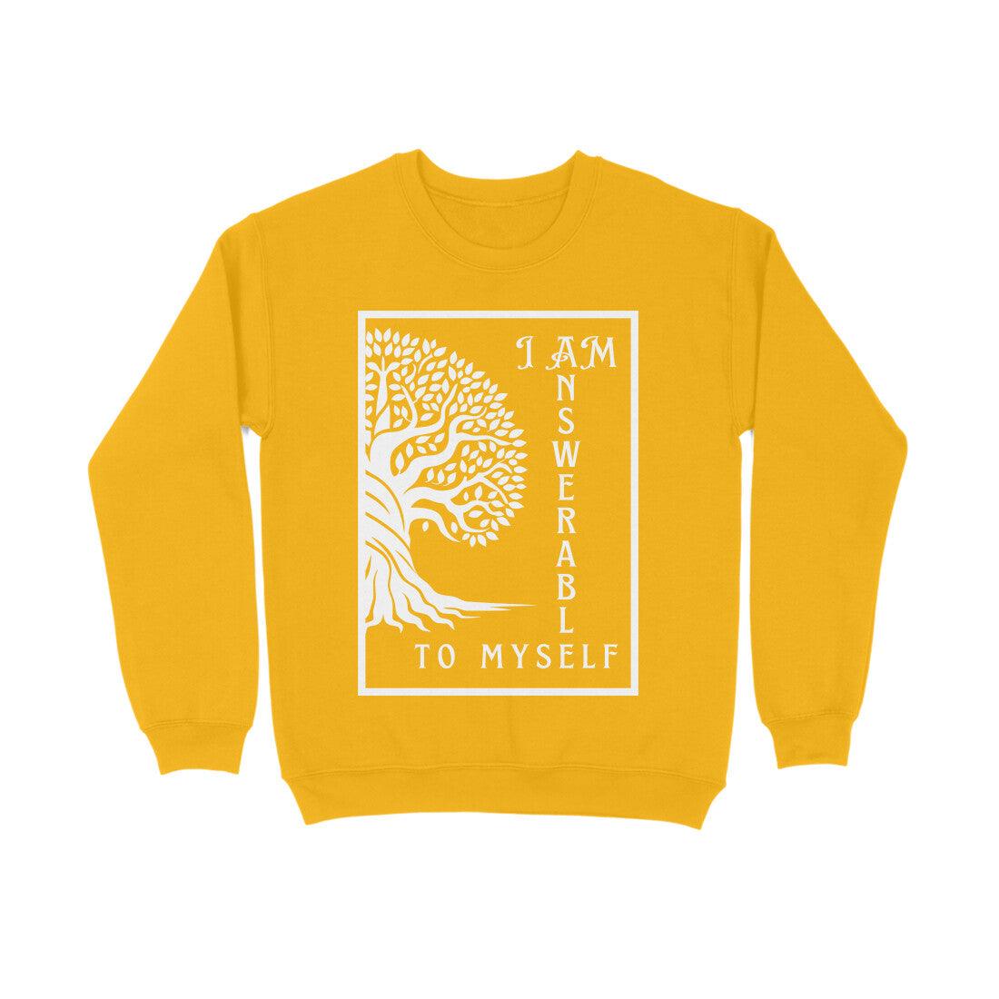 Sweatshirt answerable print