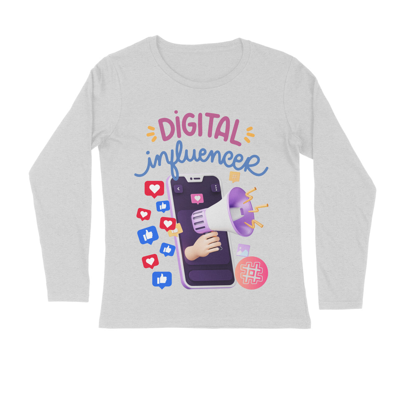 full sleeves t-shirts digital influencer