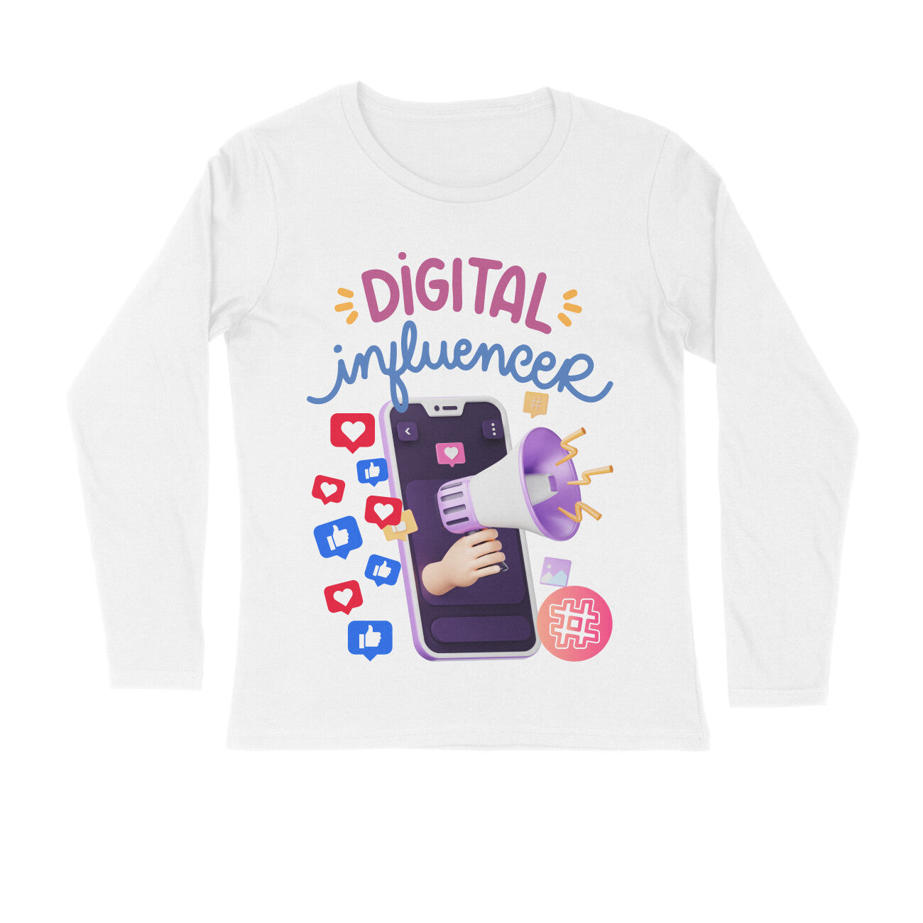 full sleeves t-shirts digital influencer